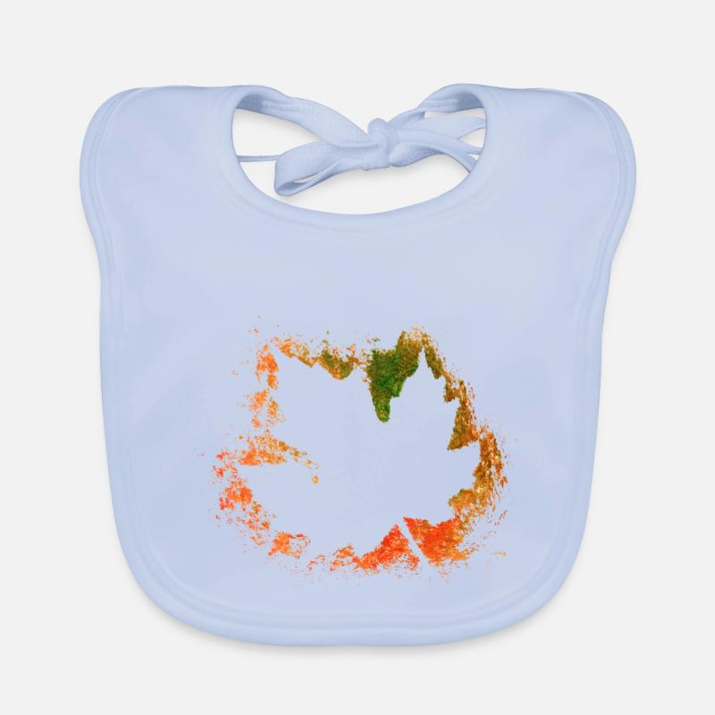 Autumn foliage Organic Baby Bibs