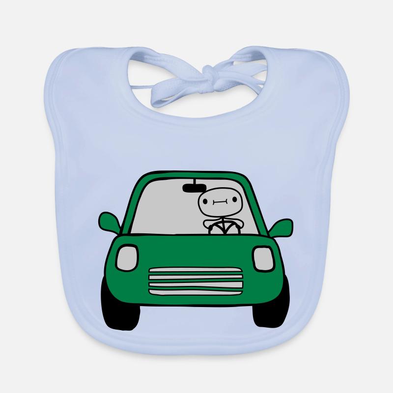 Fahrer Comic Auto Baby Bio-Lätzchen