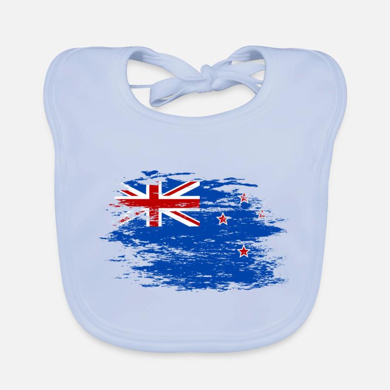 Drapeau néo-zélandais utilisé Bavoir bio Bébé