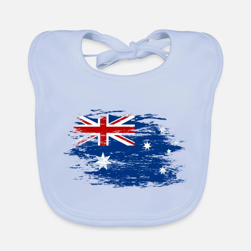 Drapeau de l’Australie utilisé Bavoir bio Bébé