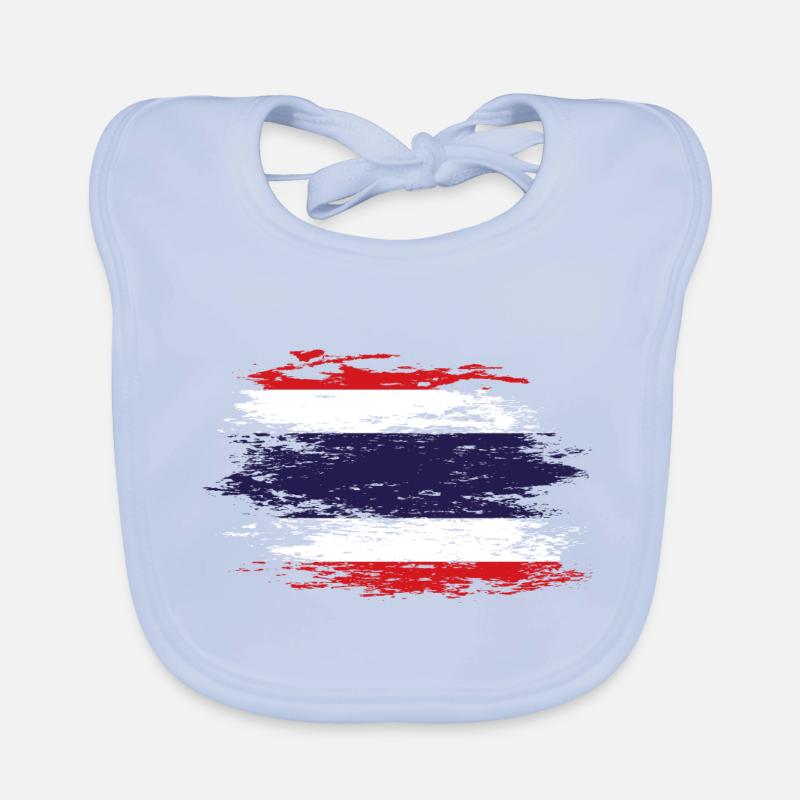 Drapeau thaïlandais utilisé Bavoir bio Bébé