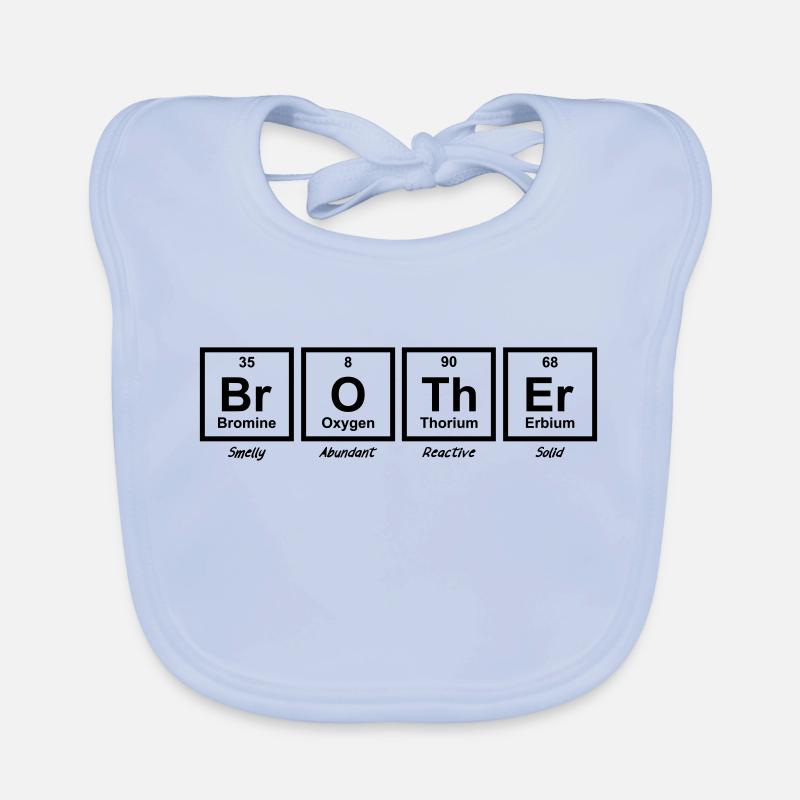 Lustiges Big Brother-Periodensystem Baby Bio-Lätzchen