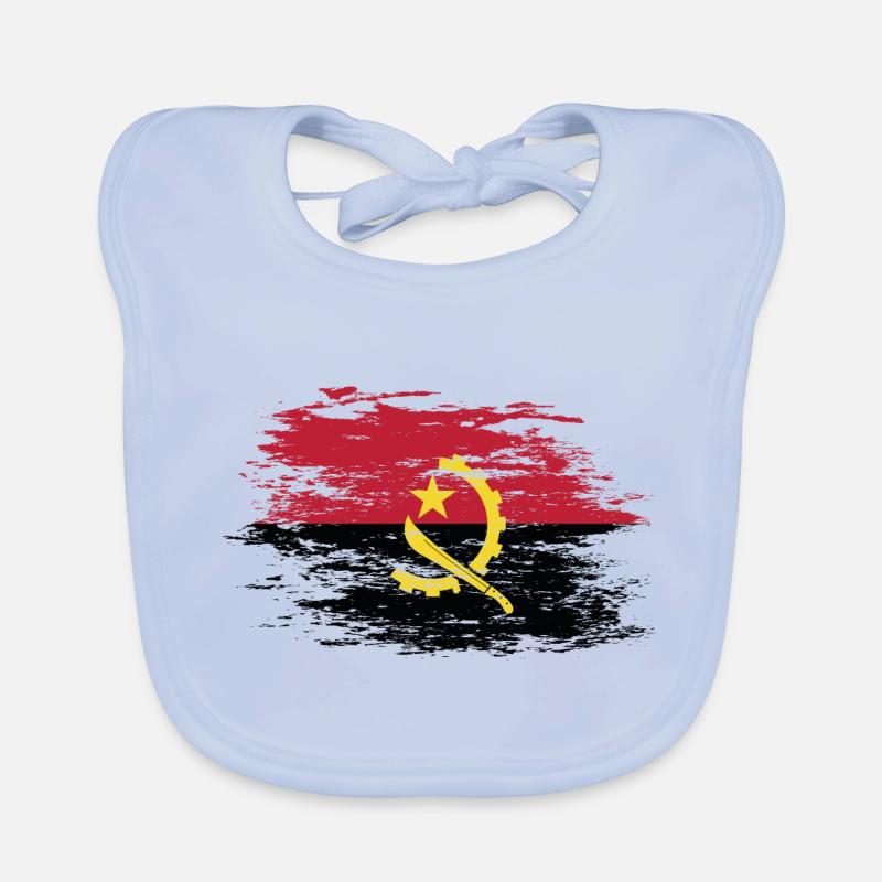 Drapeau angolais utilisé Bavoir bio Bébé