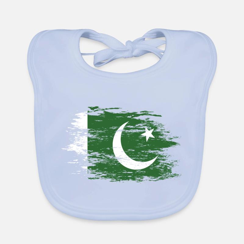 Drapeau pakistanais utilisé Bavoir bio Bébé