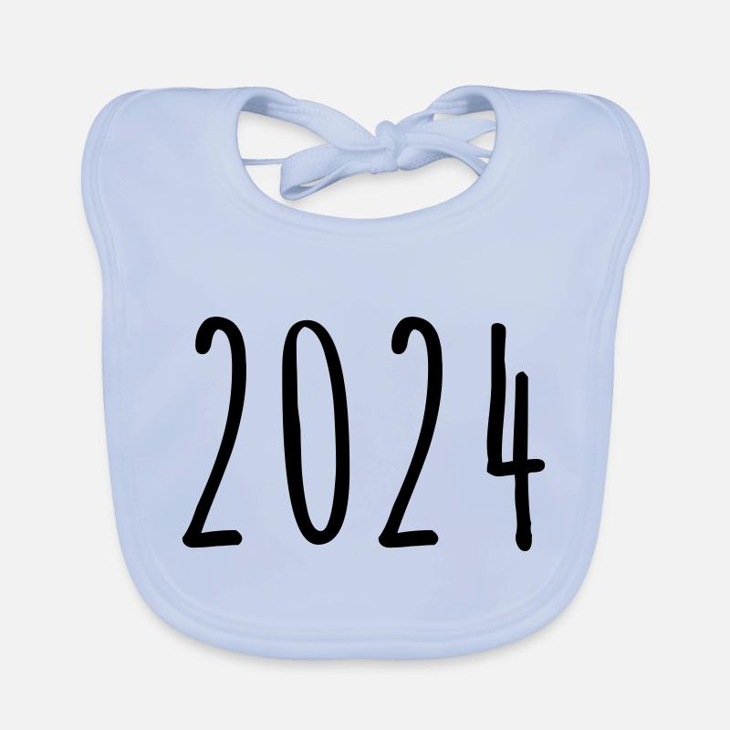 2024 - Year - New Year's Eve Organic Baby Bibs