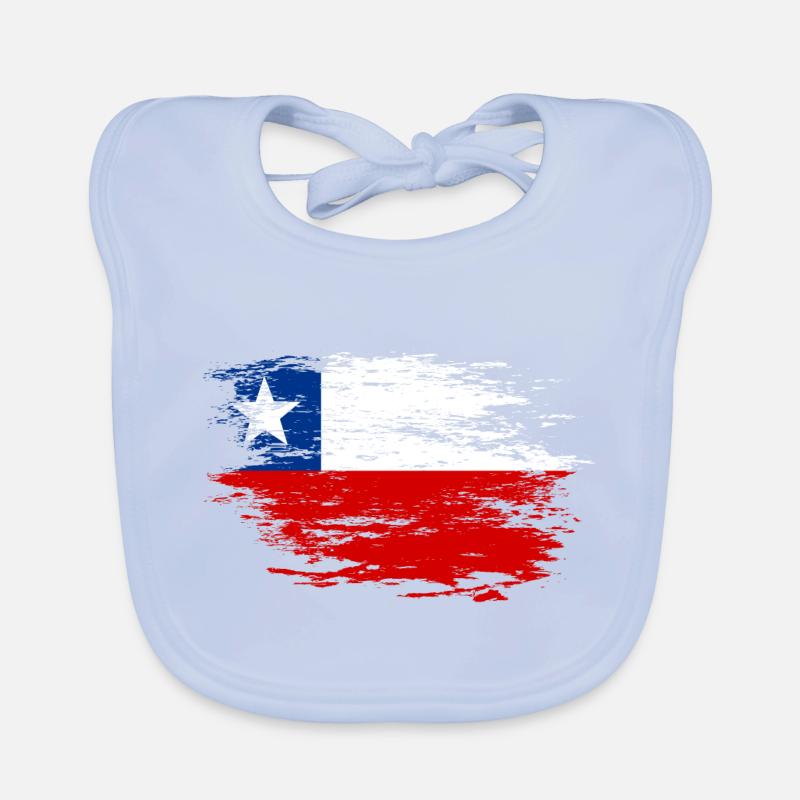 Drapeau chilien utilisé Bavoir bio Bébé