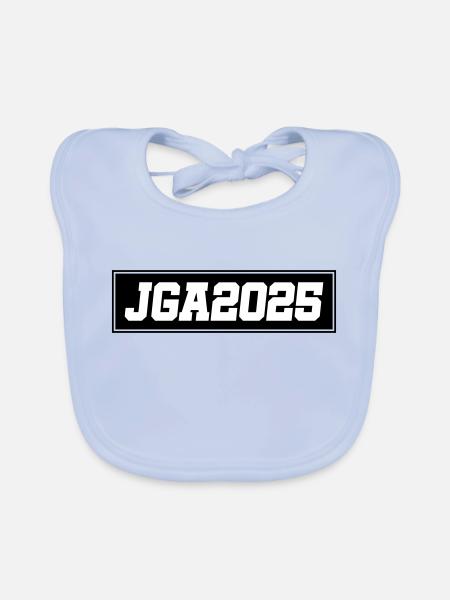 Jga 2025 Junggesellenabschied - Baby Bio-Lätzchen - sky Blue - Vorne