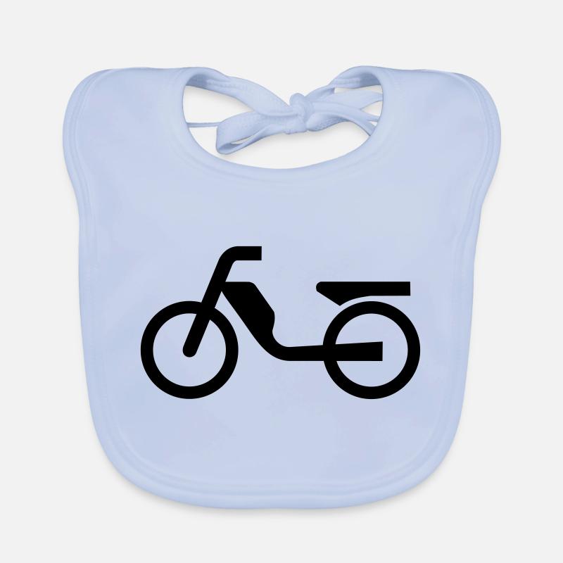 Sinnbild Mofa Moped Baby Bio-Lätzchen