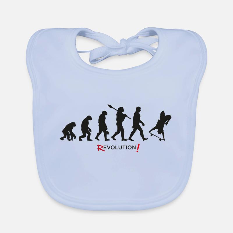 evolution skate board skate revolution Organic Baby Bibs