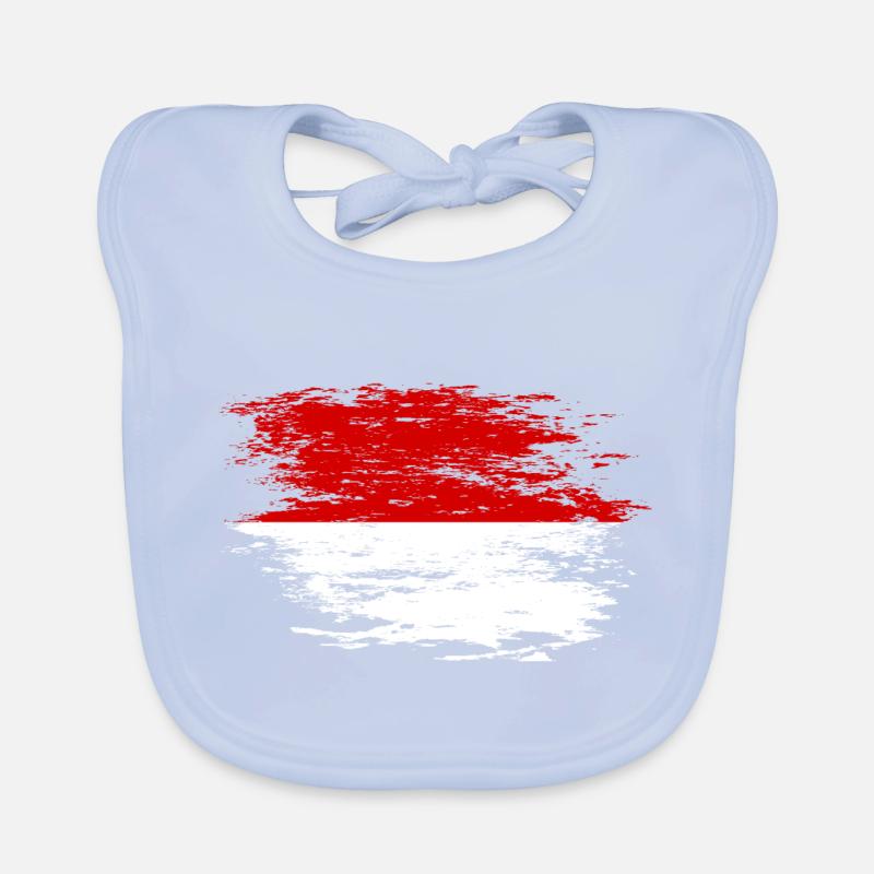 Drapeau indonésien utilisé Bavoir bio Bébé