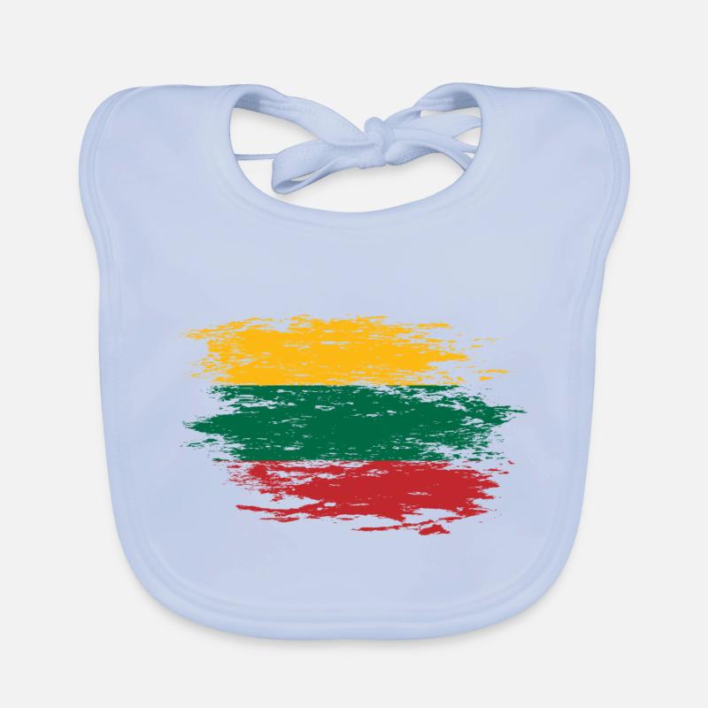 Litauen Flagge used Baby Bio-Lätzchen