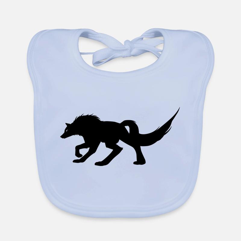 Wolf, Raubtier Baby Bio-Lätzchen