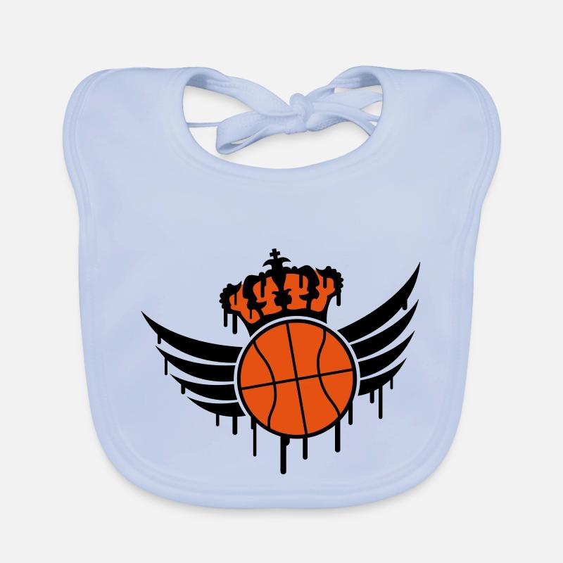 Basketball Blazon Logo Graffiti Baby Bio-Lätzchen