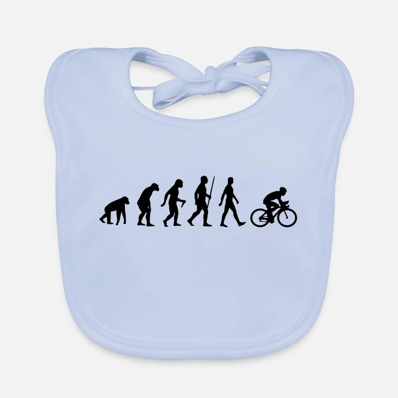 Evolution bicycle road bike cycling race rider Organic Baby Bibs