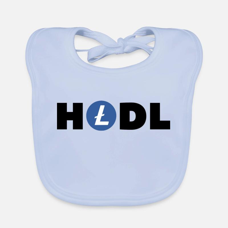 HODL - Baby Bio-Lätzchen - sky Blue
