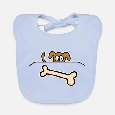 Cane d'osso Bavaglino ecologico per neonato