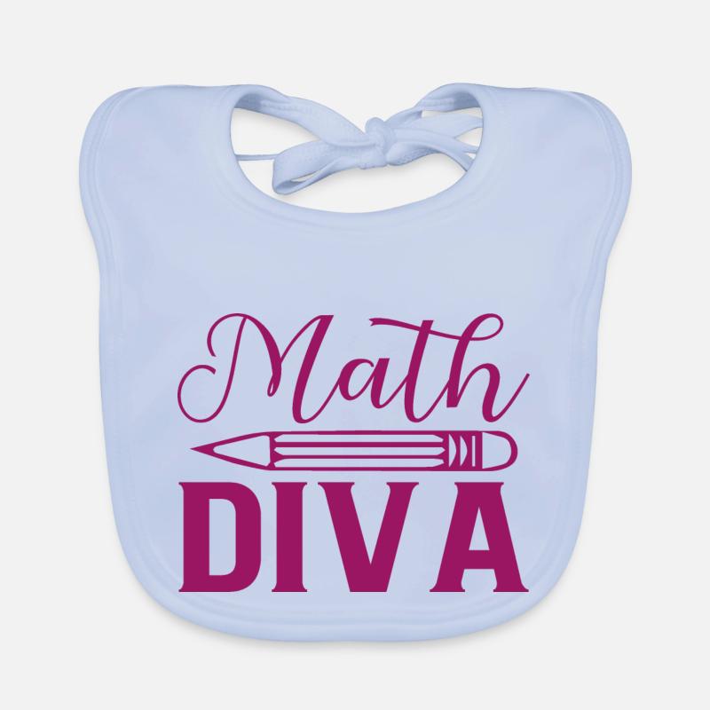 Math Diva, For all divas who love mathematics Organic Baby Bibs