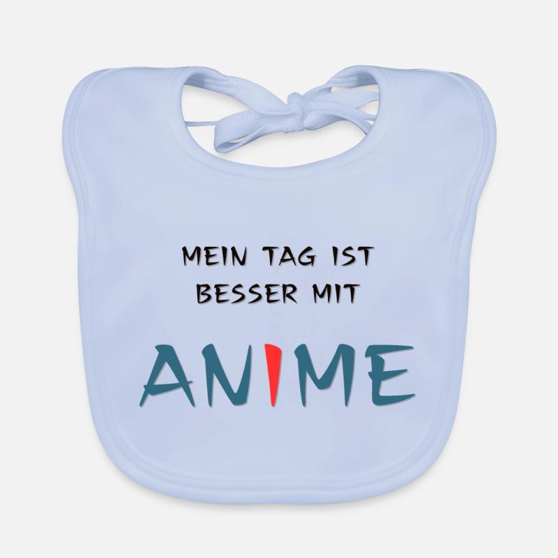 Tag ist besser mit Anime, Spruch Baby Bio-Lätzchen