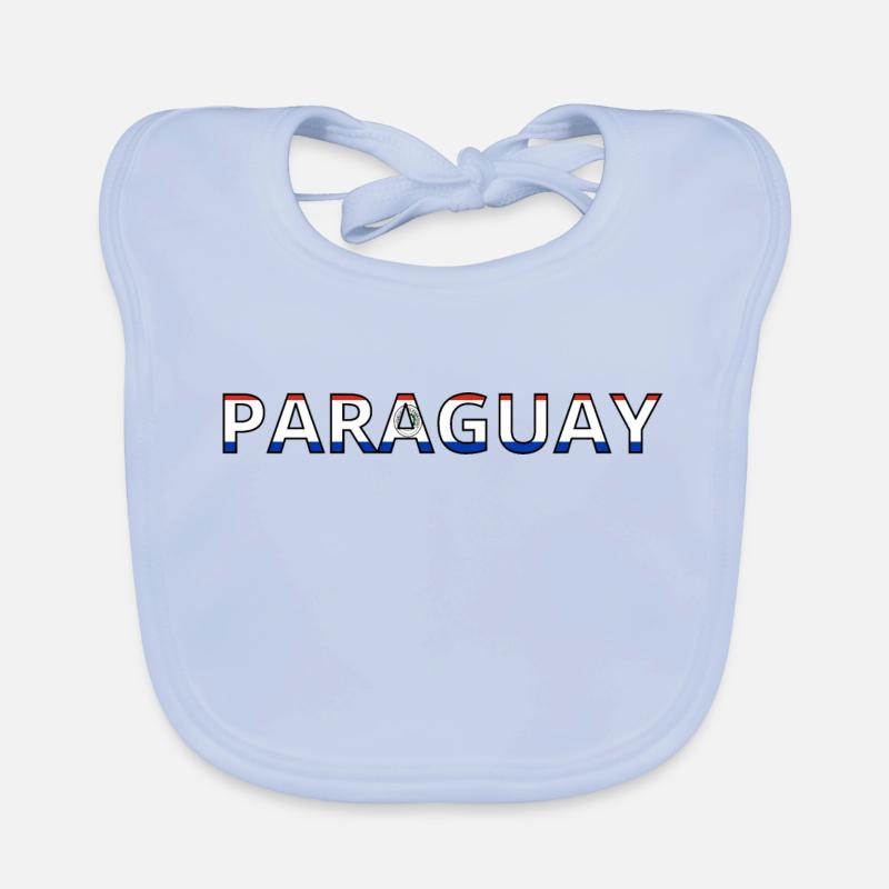 Drapeau Paraguay Bavoir bio Bébé