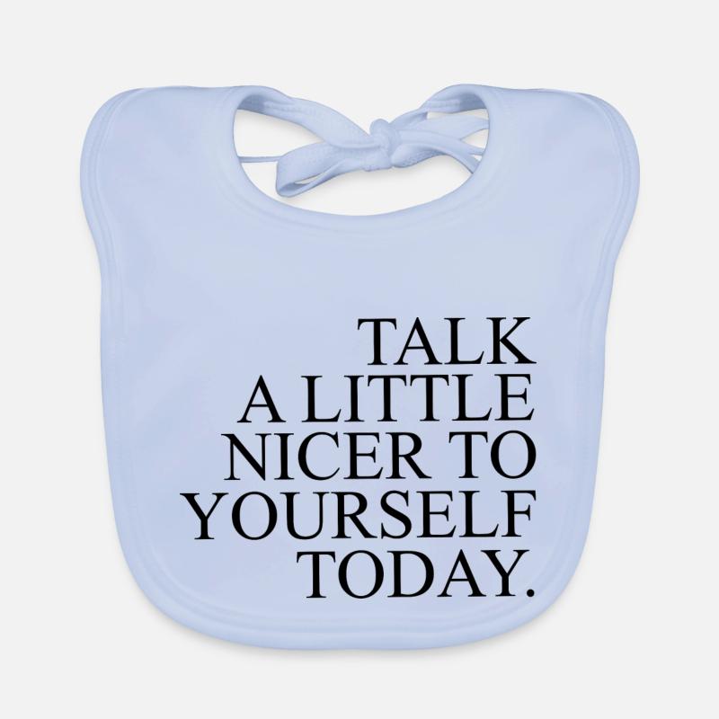 Restez positif Bavoir bio Bébé