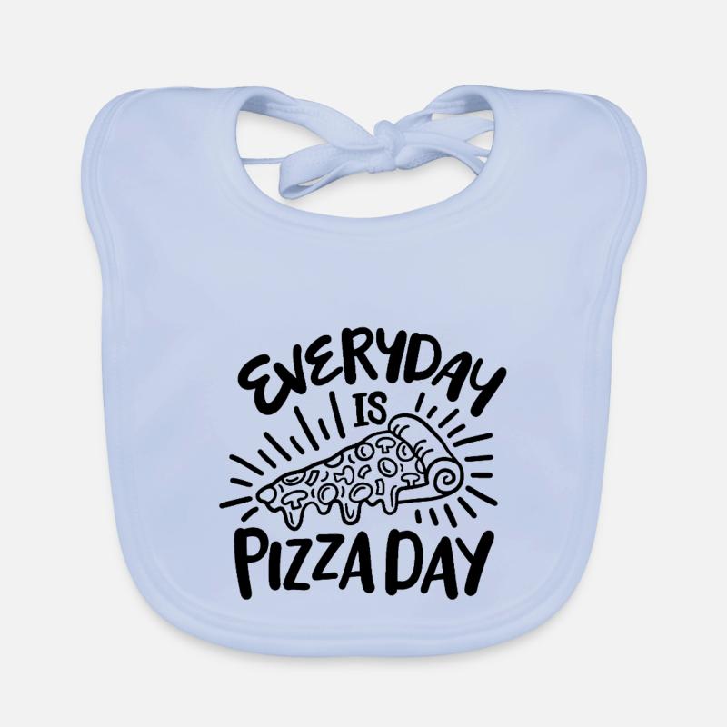Everyday is pizza day Baby Bio-Lätzchen