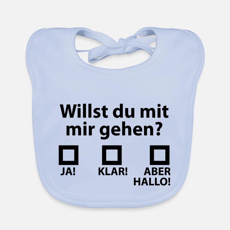 Willst du mit mir gehen? Baby Bio-Lätzchen