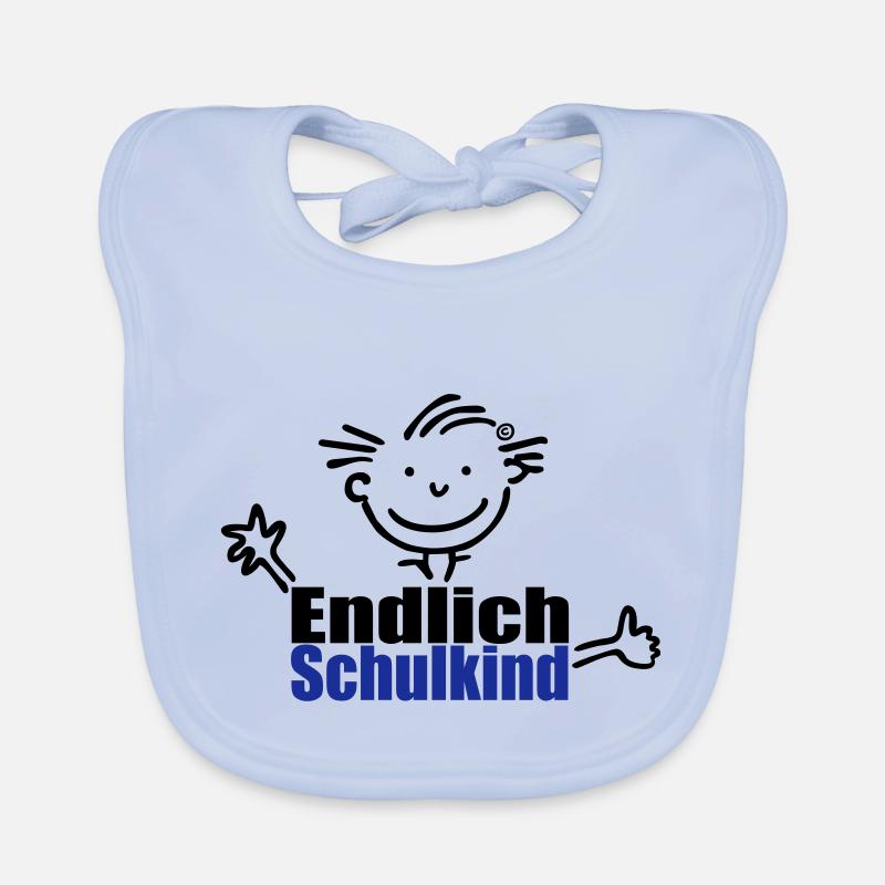 Junge: Endlich Schulkind Baby Bio-Lätzchen