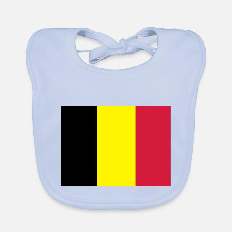 Belgian Flag Organic Baby Bibs