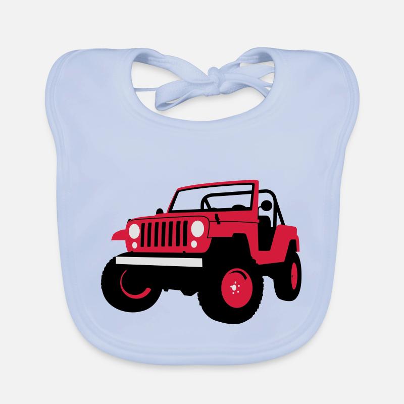 Jeep - Bavoir bio Bébé - bleu ciel