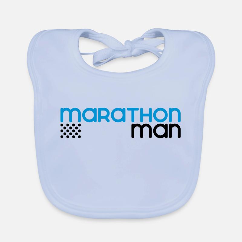 Marathon-Mann - Anpassbare Baby Bio-Lätzchen