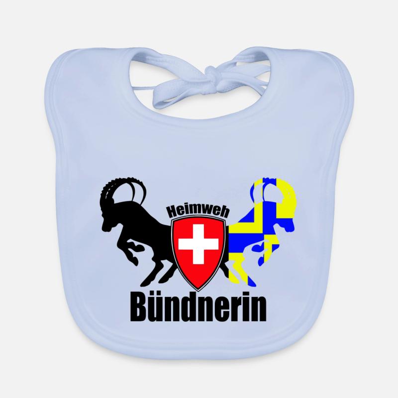 nostalgique de Grisons Bavoir bio Bébé