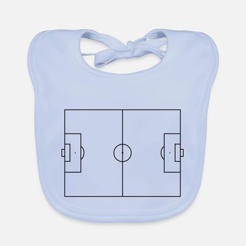fussballfeld Baby Bio-Lätzchen