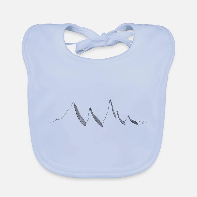 montagnes Bavoir bio Bébé
