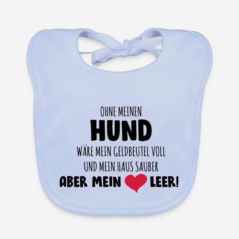 Leeres Herz ohne Hund Baby Bio-Lätzchen
