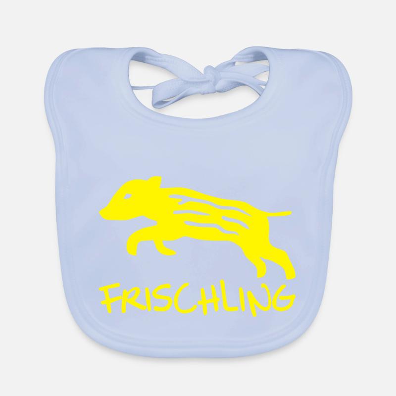 Frischling - Baby Bio-Lätzchen - sky Blue