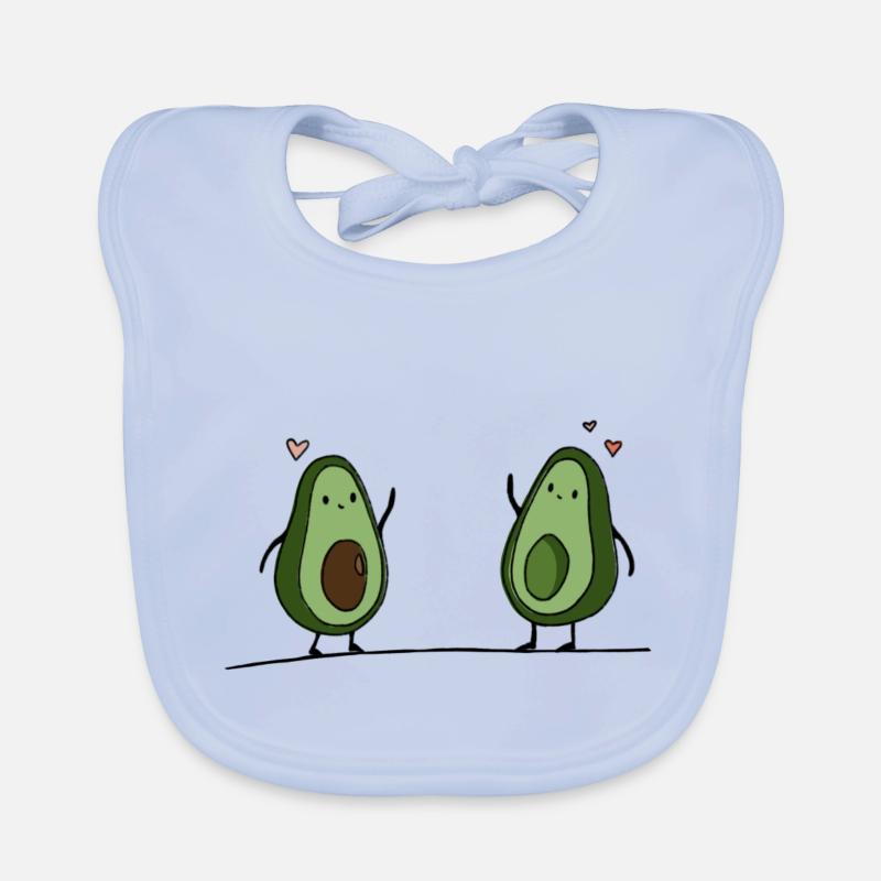 Avocado love Organic Baby Bibs