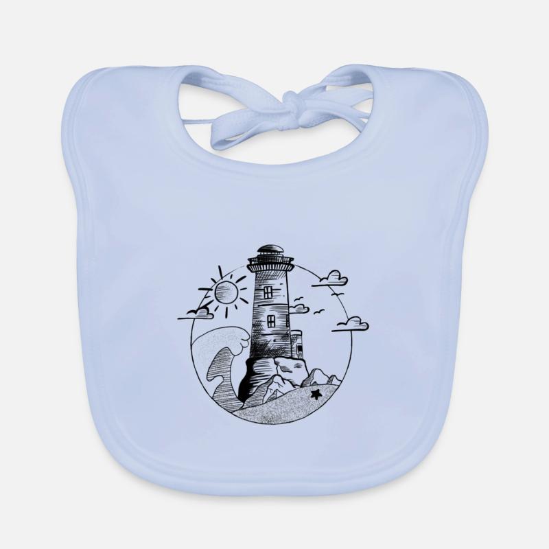 Lighthouse Organic Baby Bibs