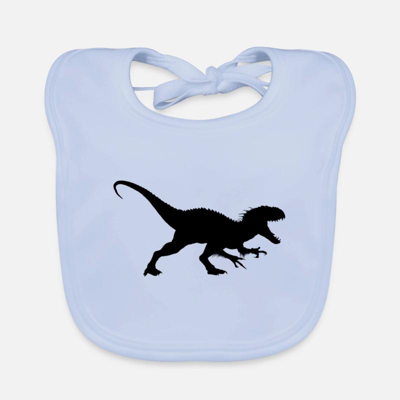 L'indoraptor - Bavoir bio Bébé - bleu ciel