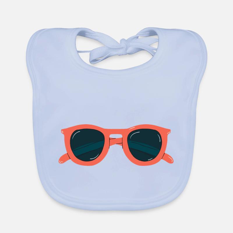 bunte Brille Baby Bio-Lätzchen