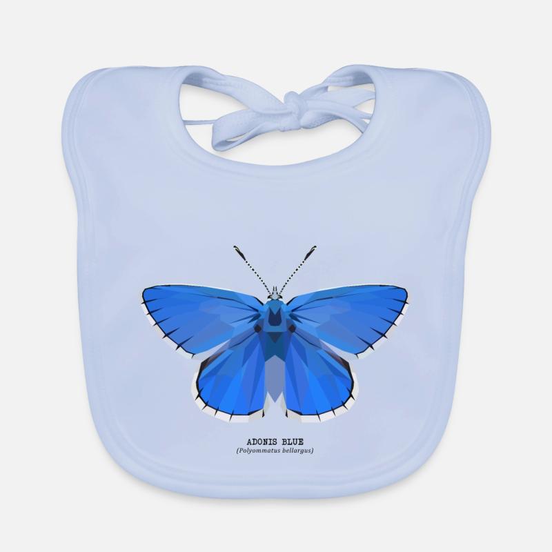 Adonis Bleu - Bavoir bio Bébé - bleu ciel