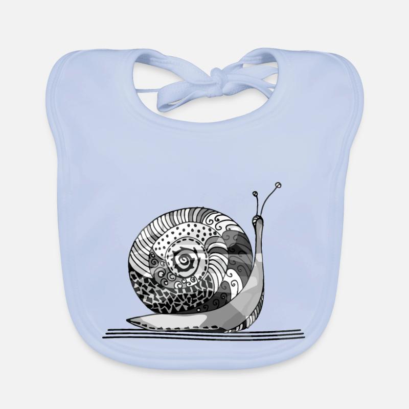 Schnecke Baby Bio-Lätzchen