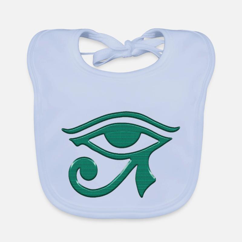 Egipt hieroglyphs Organic Baby Bibs