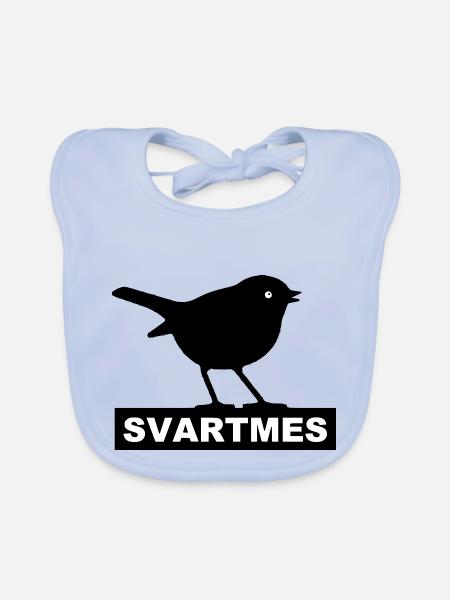 Svartmes - Sick tv locale - Bavoir bio Bébé - bleu ciel - Devant
