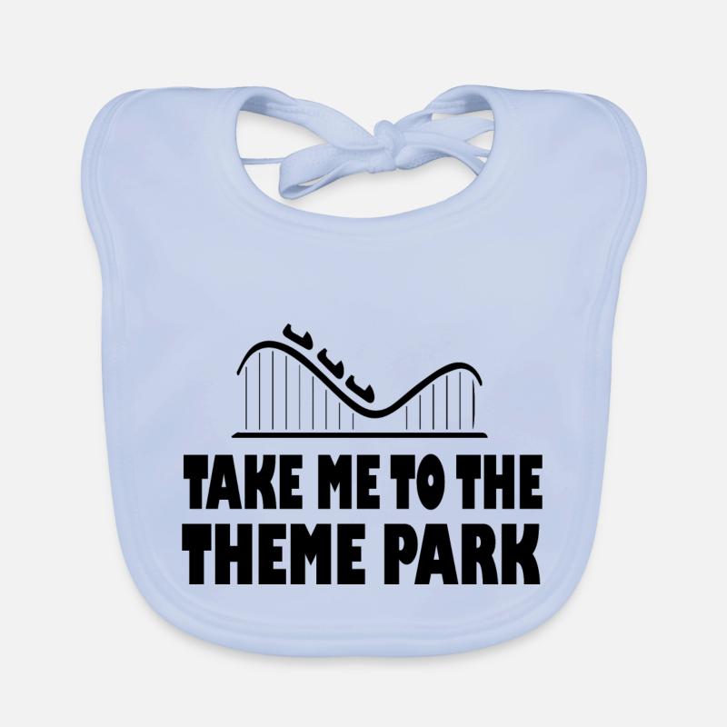 Rollercoaster Achterbahn Baby Bio-Lätzchen