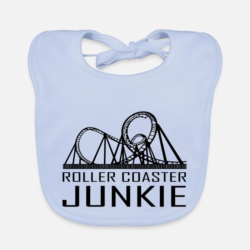 Rollercoaster Achterbahn Baby Bio-Lätzchen