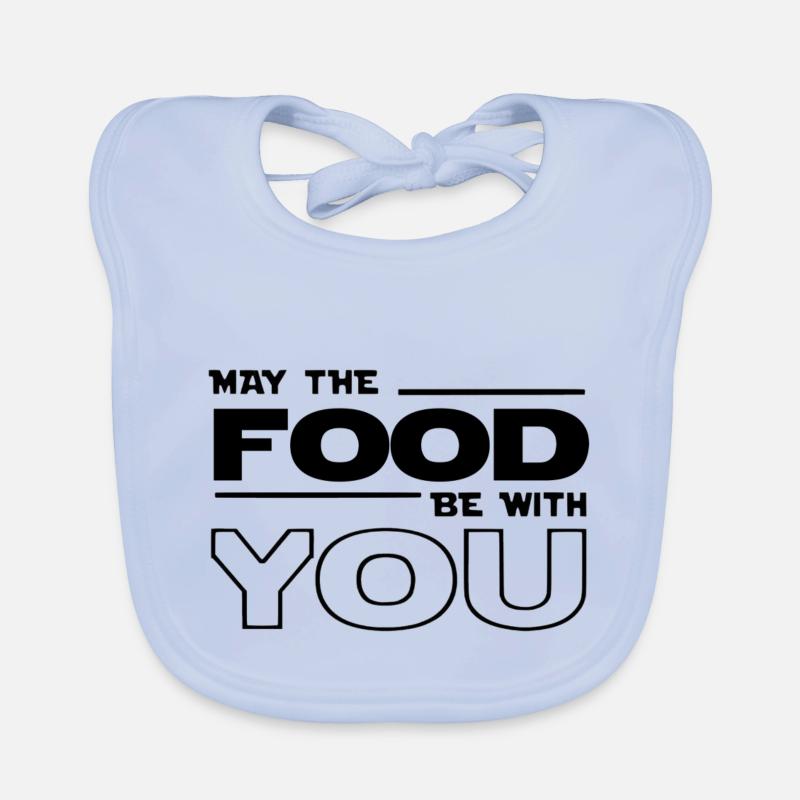 Möge das Essen mit dir sein Baby Bio-Lätzchen