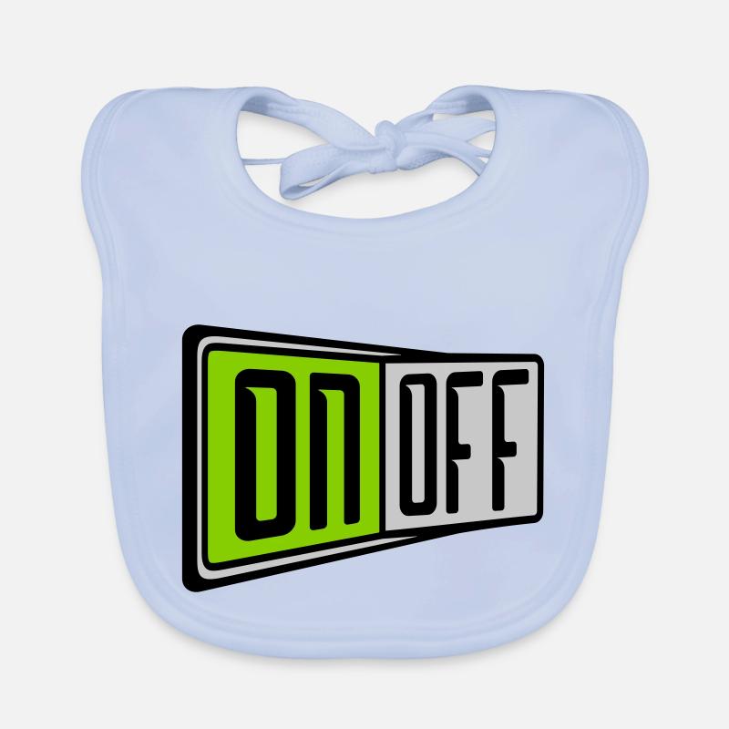 On Off Switch Organic Baby Bibs