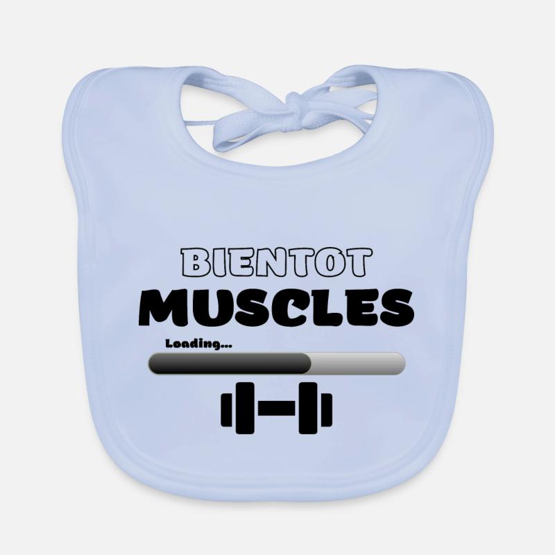 Bientot muscles Bavoir bio Bébé