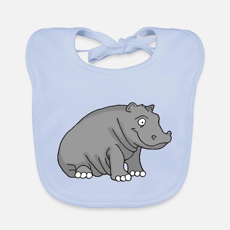 Nilpferd Baby Bio-Lätzchen