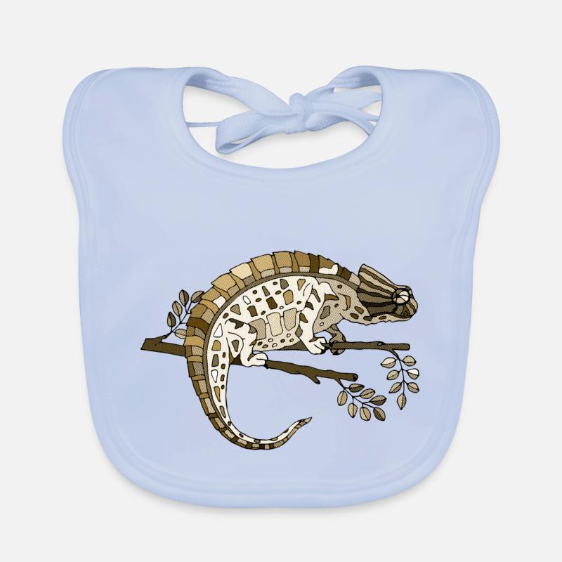 Caméléon Bavoir bio Bébé